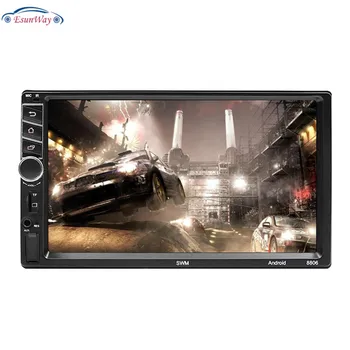 

7" 2 Din Android 7.1 Car Radio Universal GPS Navigation Bluetooth WiFi 1024*600 Autoradio Stereo FM Audio camera car DVD Player