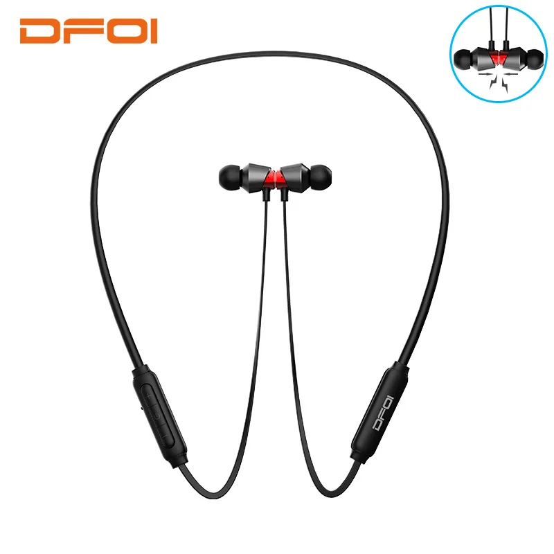 

DFOI Wireless Headphones Sports Earphones Neckband Bluetooth Headphone Wireless Earphone Magnetic Headset with mic For Phone Pad