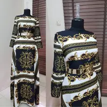 Женское платье в европейском и американском стиле с 3D принтом A7