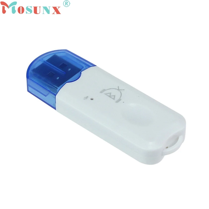 

mosunx 2017 USB Wireless Handsfree Bluetooth Audio Music Receiver Adapter for iPhone 4 5 Mp4