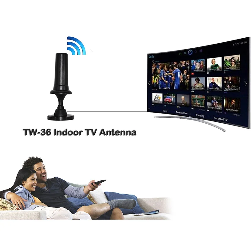 HD цифровая ТВ Антенна для DVBT2 VHF Band III 174 230 МГц UHF:470 862 внутренняя антенна с высоким