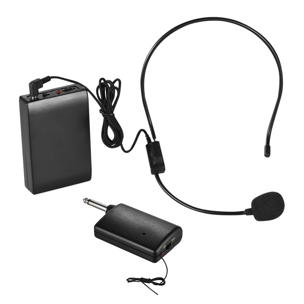 Buy Portable FM Wireless Microphone Headset System