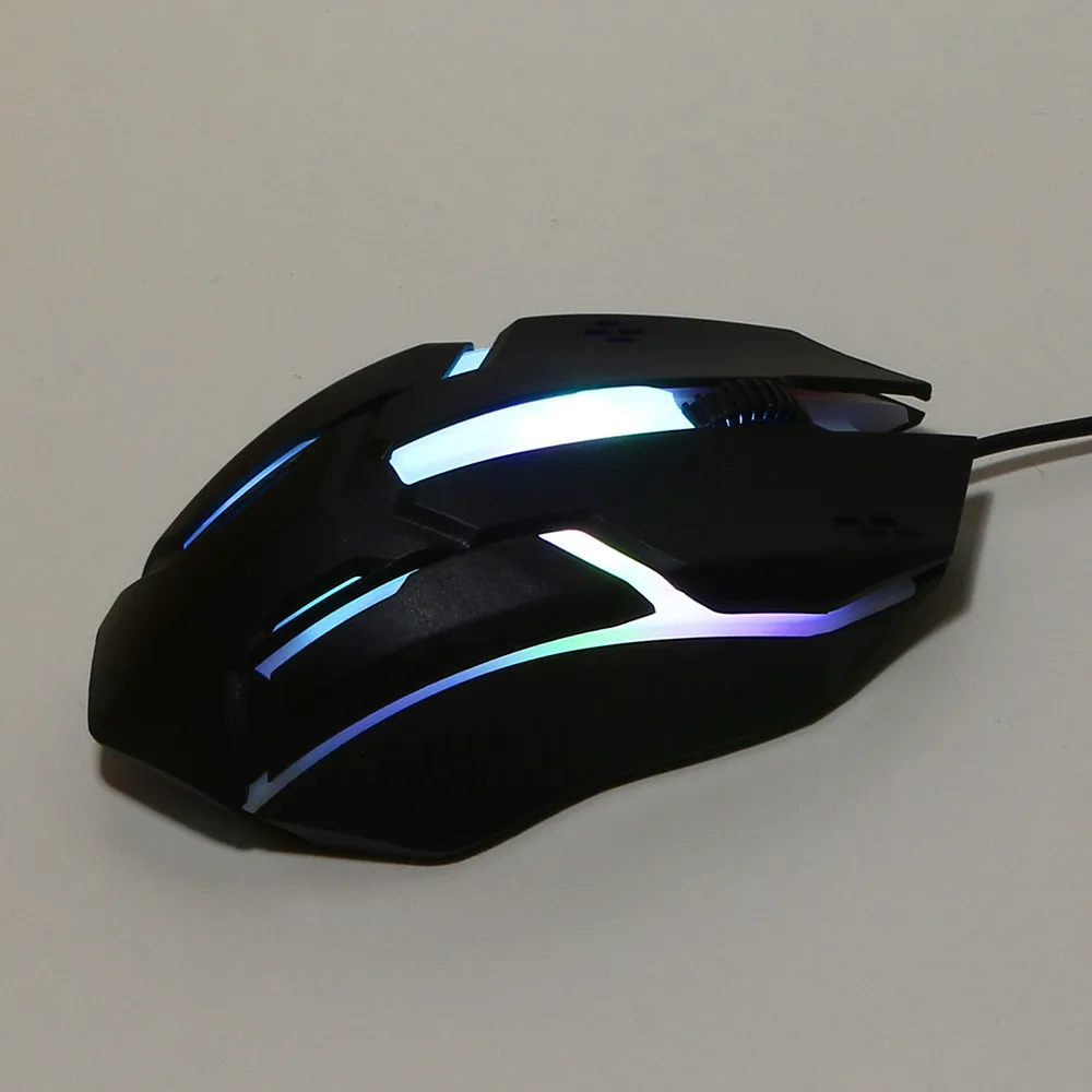 Новый дизайн 1200 dpi USB Проводная оптическая игровая мышь 7 кнопок регулируемый