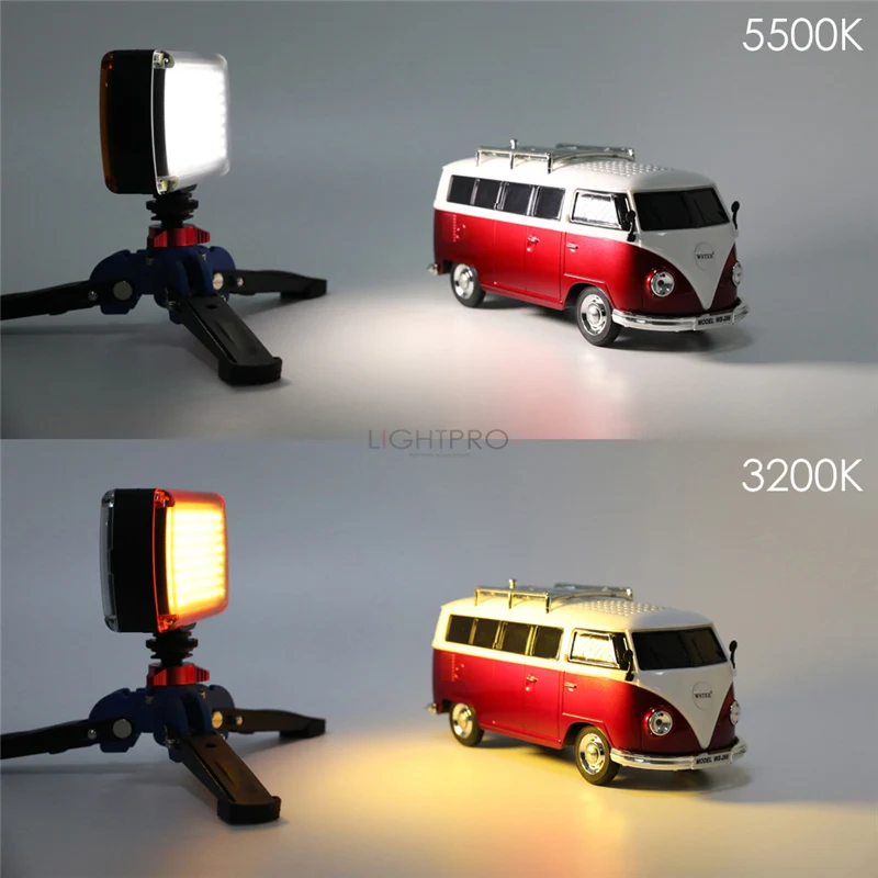 

96 Lamp Beads On Camera LED Video Light Dimmable 9W Photographic Lighting 850LM 5600K/3200K LED Lamp for Night Shot