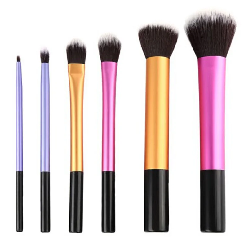 

6Pcs/Set Portable Makeup Cosmetic Eyeshadow Brushes Set Powder Foundation Lip Brush Tool free shipping