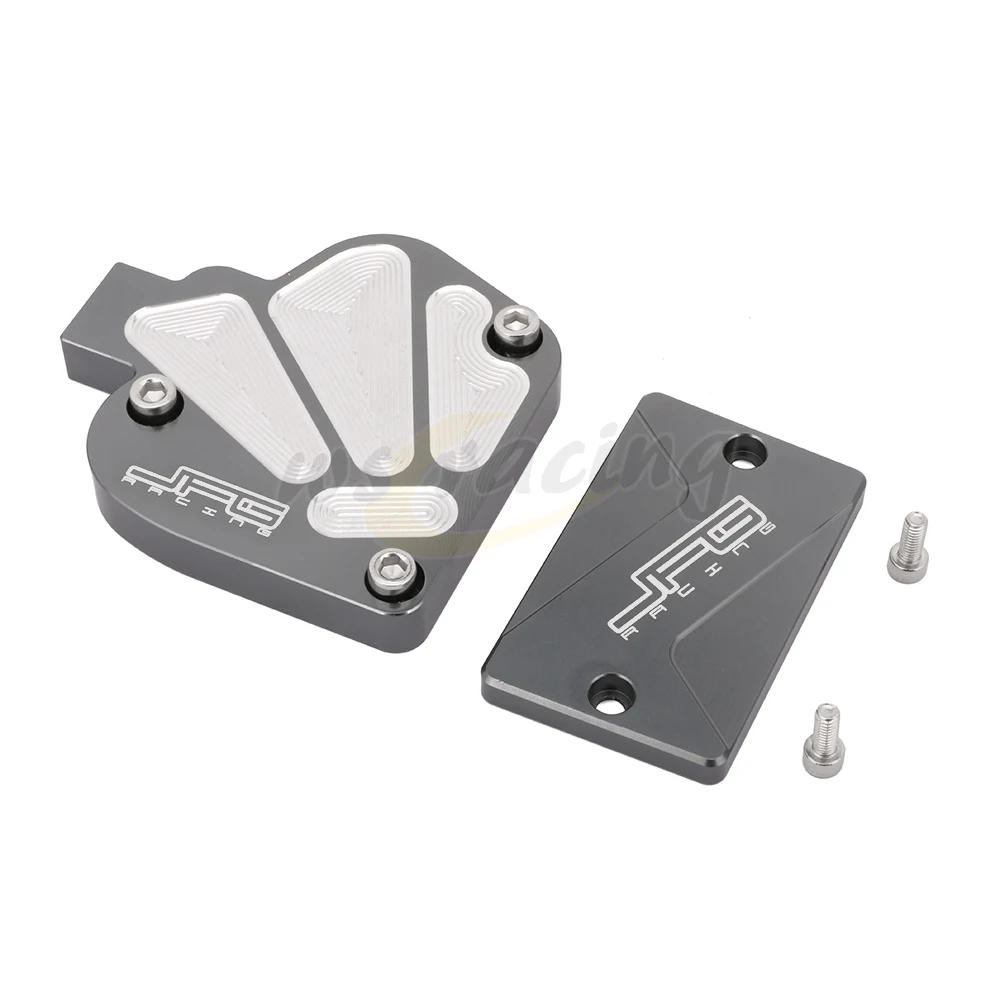 Motorcycle CNC Brake Fluid Reservoir Throttle Cover Cap For Yamaha