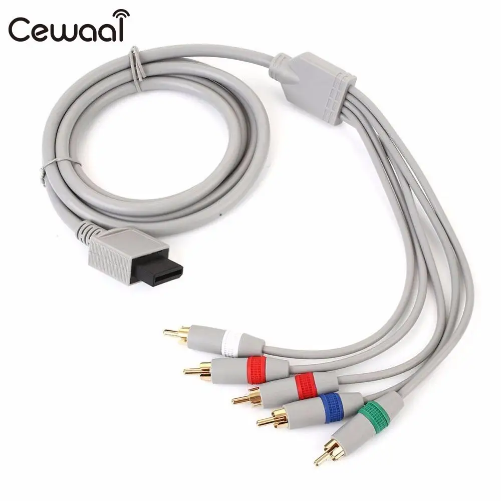 Cewaal 2m Component Audio Video AV Cable Cord Line For Nintendo Wii