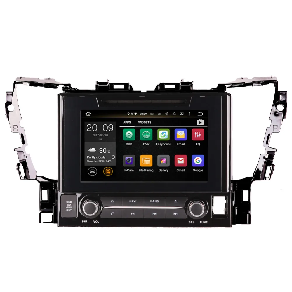 Perfect 9 Inch Android 8.0 Octa Core 4GB RAM Car GPS Navigation For Toyota Alphard 2015- DVD Multimedia Player Radio Stereo Bluetooth 4