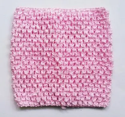Детские вязаные топы-пачки 6 дюймов, вязаные топы 6x6 дюймов, платья-пачки, 1 шт - Цвет: Baby Pink Tutu Top