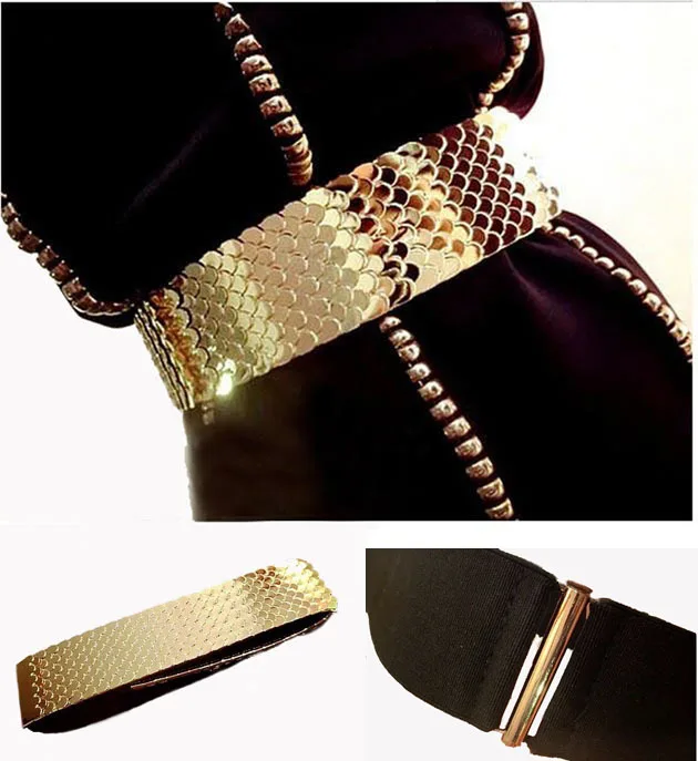 Buy gold metal belt Unique leaf design and hook and eye fastening. It longs for 72cm and width for cm, the length of the chain is cm 2. 1 New Gold Color Belt with Chains.