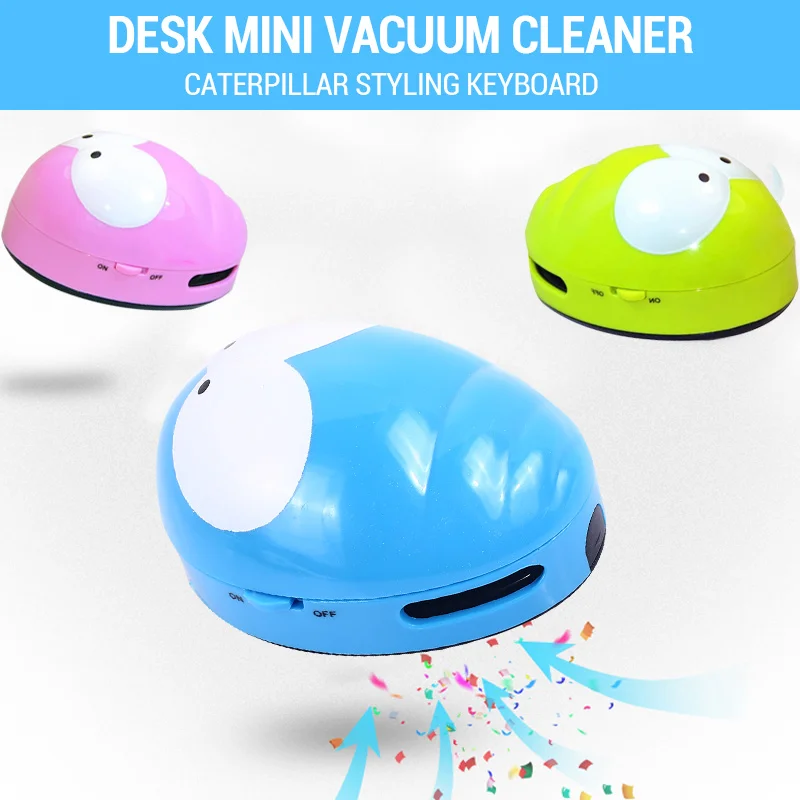 Cute Mini Cartoon Desk Table Dust Keyboard Dust Vacuum Cleaner Sweeper Unique Small Vacuum Hand Held Sweeper For Home Office