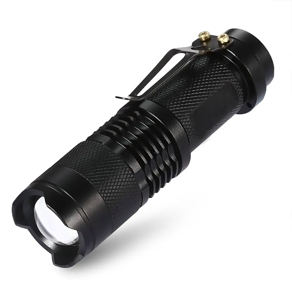 

Super Bright 9W LED Flashlight Mini Tourch Led CREE Waterproof 3 Modes Zoomable Torch AA 14500 battery