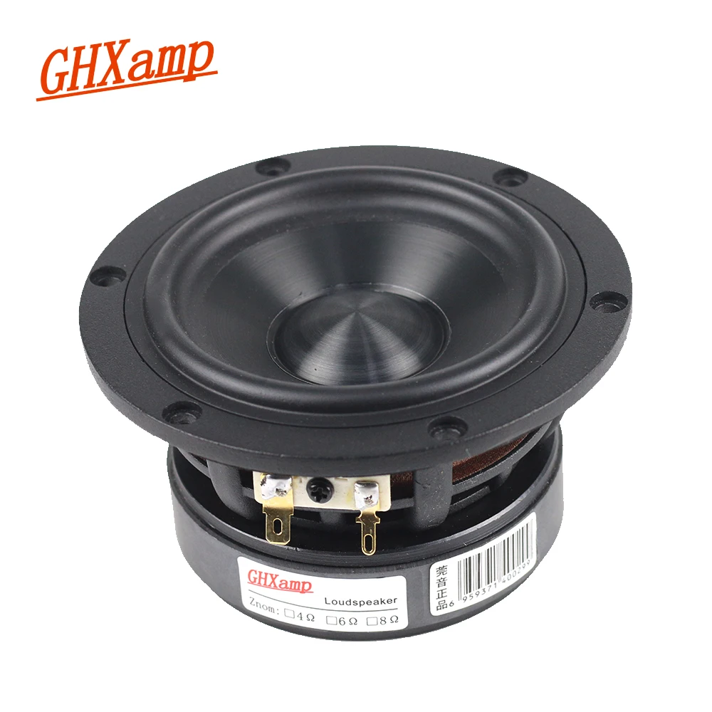 Speaker Units for audio speakers bookshelf speakers GHXAMP Ceramic Metal Aluminum Film 4 inch 120mm Mid-Bass Woofer HIFI 2 Way 3 Way Mid Bookshelf desktop Horn 1PC