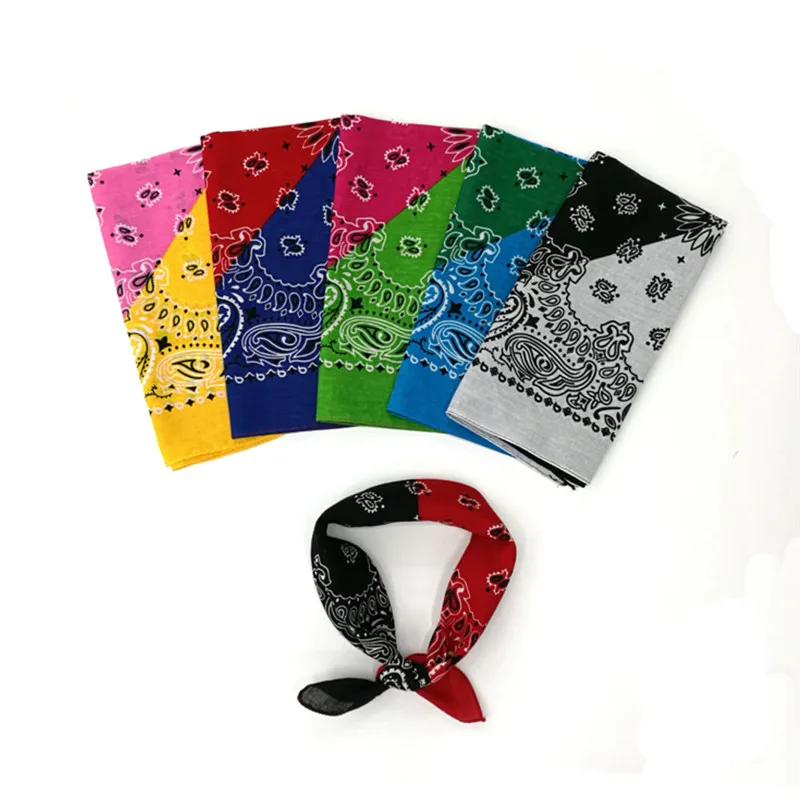 

55*55CM Cute Women Print Bandana Scarf Square Head Scarf Female Motorcycle Headwear Outdoor Cool Activities Riding Collar