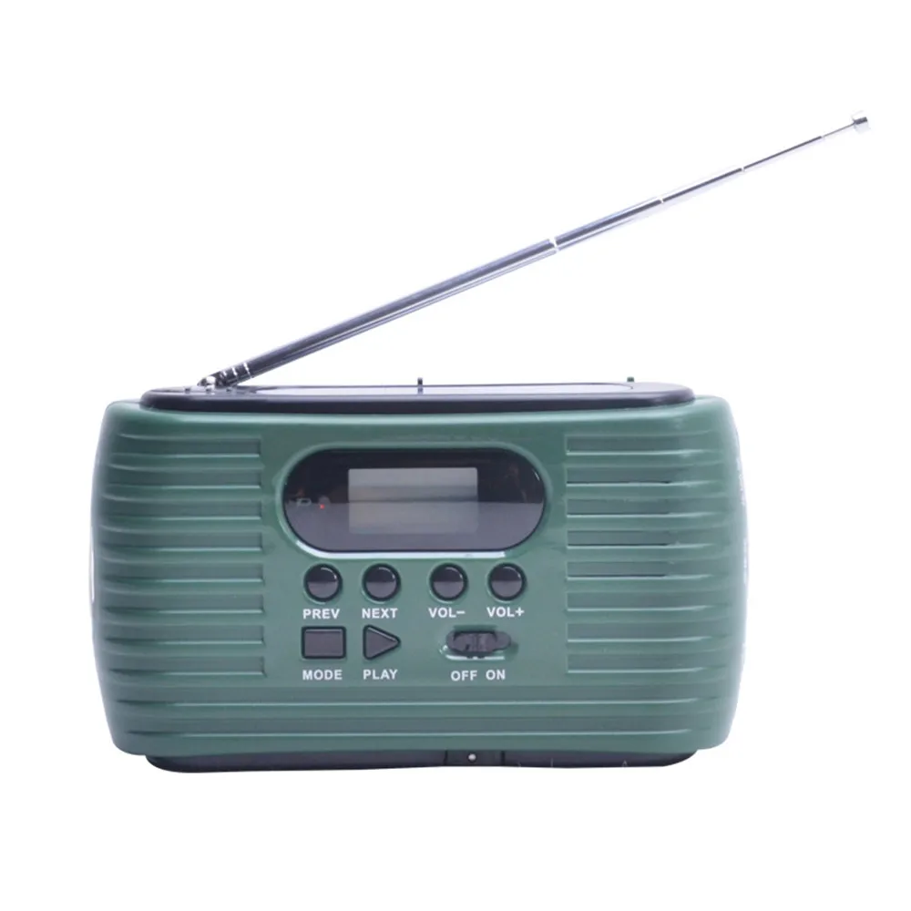 

Card radio TF card Multi-function hand-cranked solar flashlight