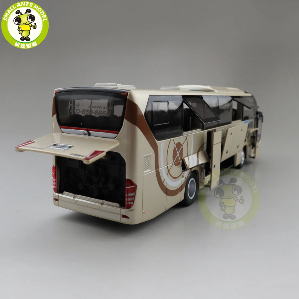 1/42 YuTong автобус ZK6128HQB литый под давлением модель автомобиля мальчик девочка