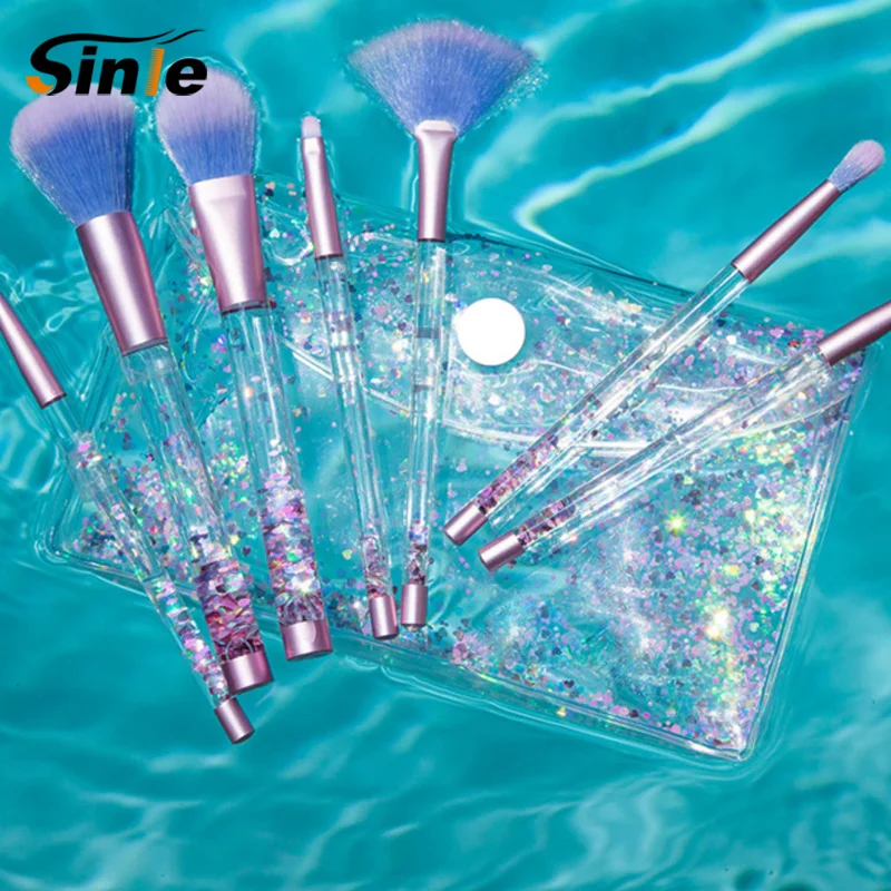 

Sinle Hot Women 7pcs Makeup Brush Wool Comestic Tool For Beauty Makeup Brush Set Free