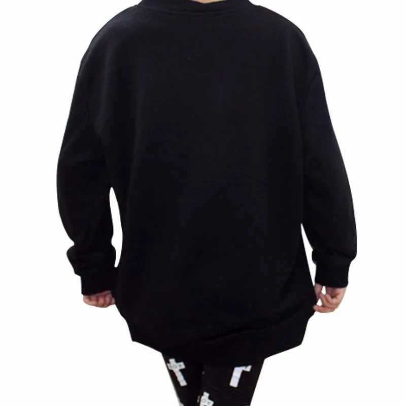  Fashion new casual six-pointed star pattern print long-sleeved round neck pullover sweatshirts