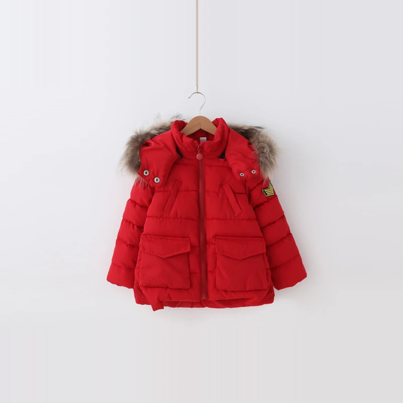 

Girls jacket Yangmei 2016 winter new neutral children A Word edition baby children armbands padded coat