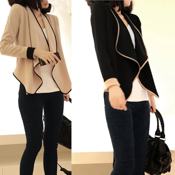 Women Loose Short Cardigan Coat Jacket Suits Bolero