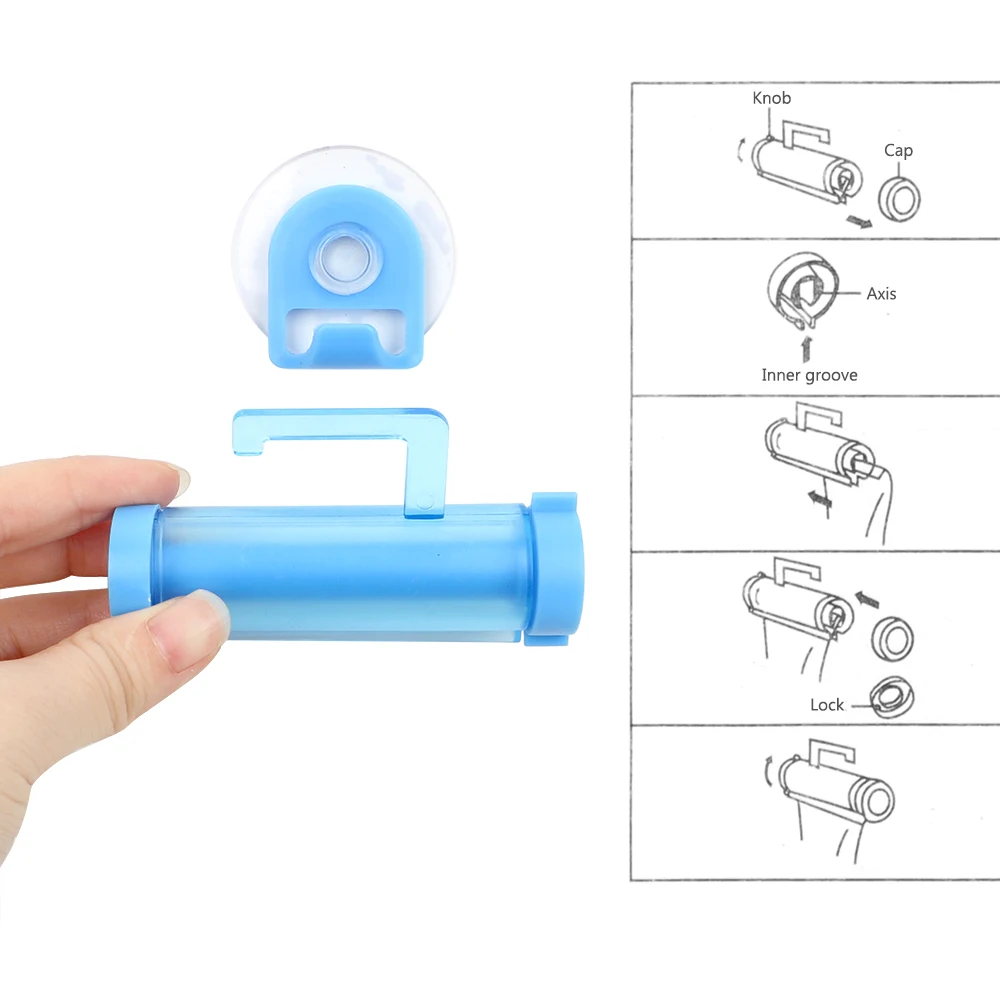 Диспенсер для зубной пасты, тюбик, соковыжималка, Вакуумная присоска, крюк, Диспенсер, выдавливание, очищающее средство для лица, соковыжималка, зажим