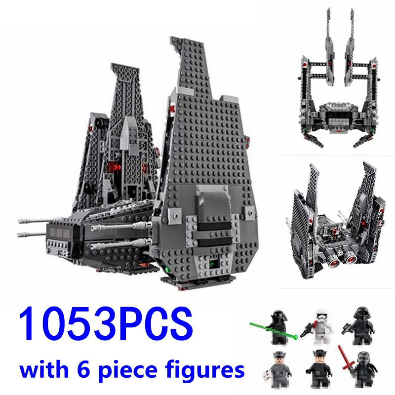 

1053pcs Star-wars Command Shuttle Model Kylo Compatible with Legoes Building Blocks Series Bricks Toys for children gift 05006