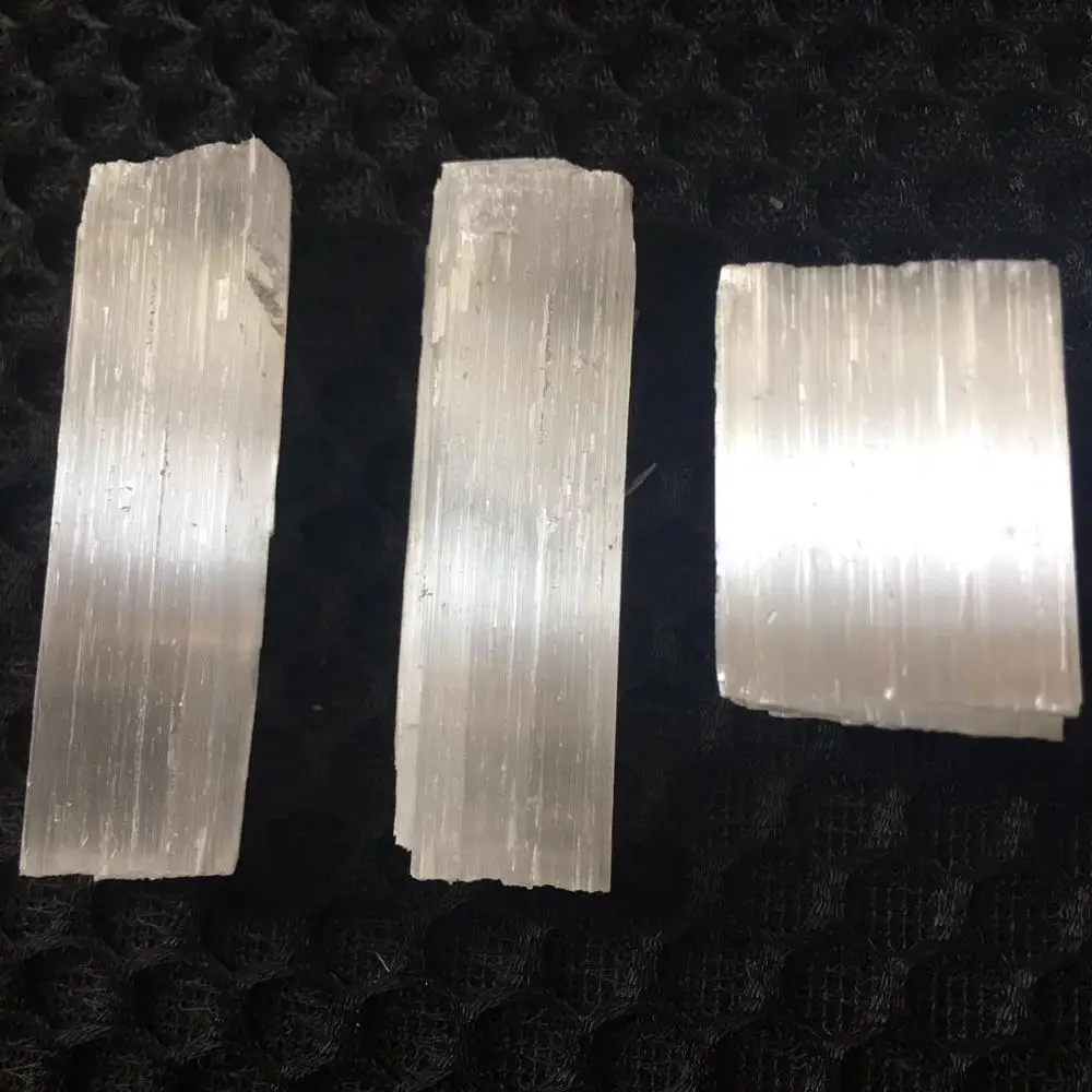

30g Natural White Selenite Stick Wand Rough Specimen Chakra Energy Crystal Healing