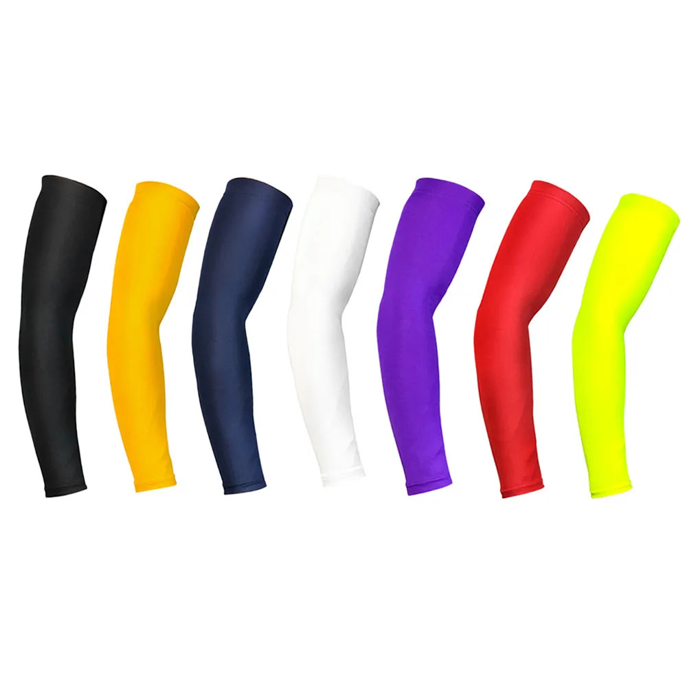

Silicone Compression Arm Sleeves Warmers Summer Cooling Armwarmer Tattoo Cover UV Protection Baseball Basketball Long Gloves