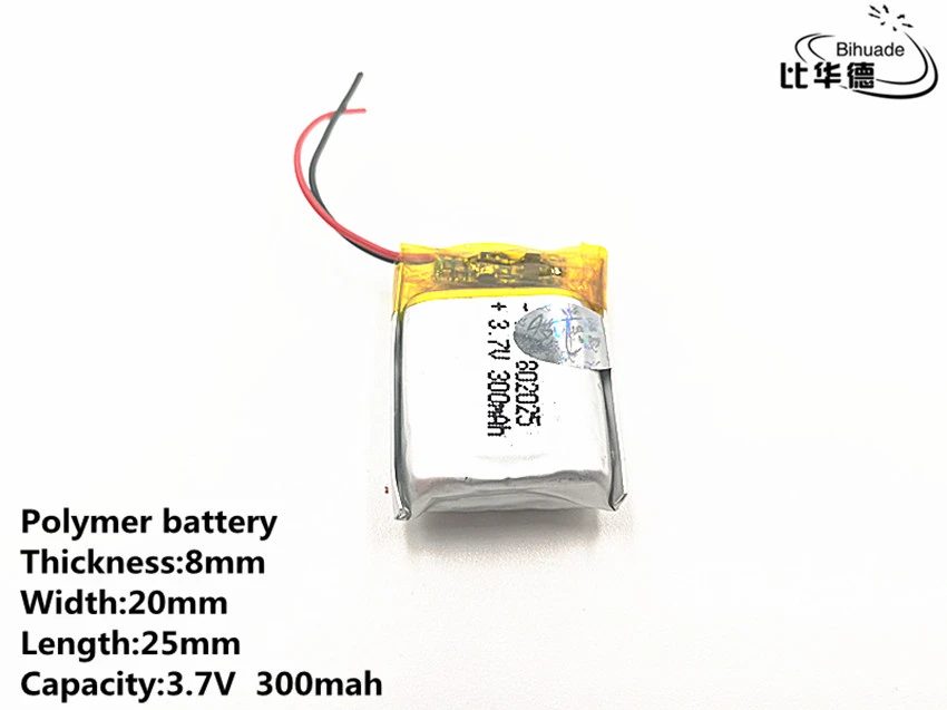 5 teile/los Gute Qulity 3,7 V, 300 mAH, 802025 Polymer lithium ion/Li Ion  batterie für SPIELZEUG, POWER BANK, GPS, mp3, mp4|Digitale Batterien| -  AliExpress