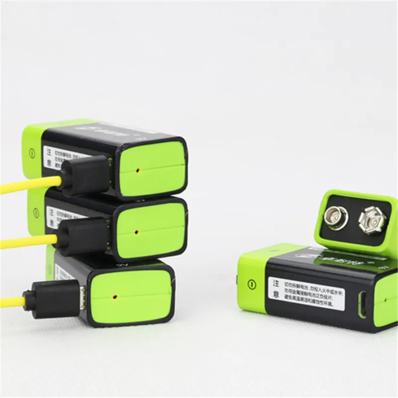 ZNTER S19 9V 400 мА/ч USB Перезаряжаемые Батарея 9В литий полимерный RC для Аксессуары