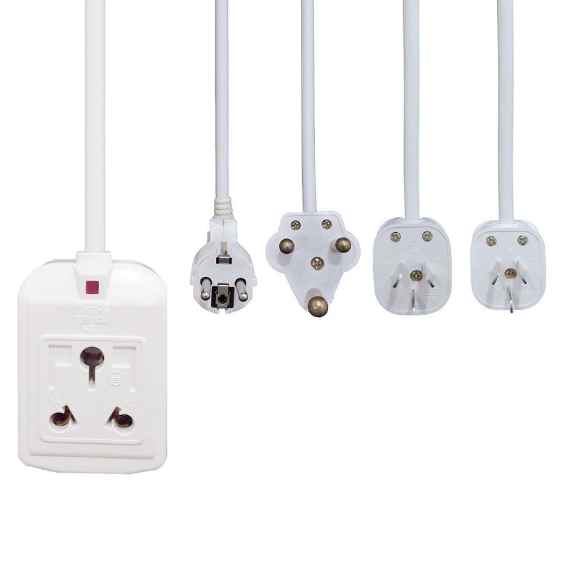 

Large South African AU Plug 16A TO 16A Power Adapter Socket With Power Cord Extension Socket Electric appliance Power Outlet