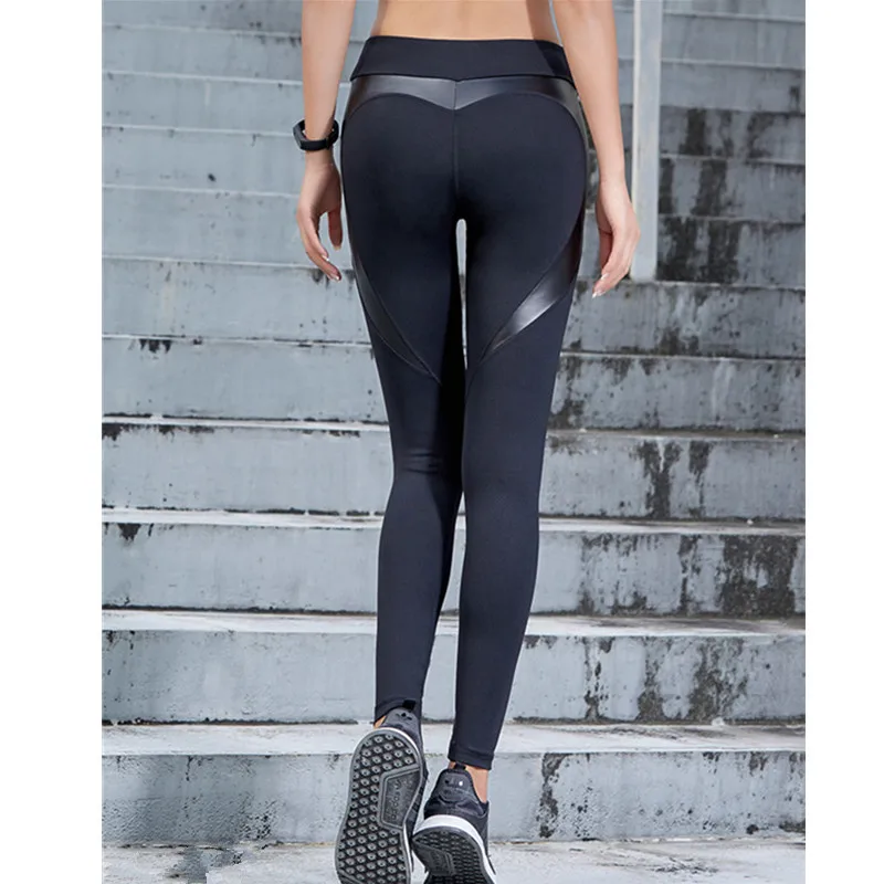 Mermaid-Curve-New-Women-High-Waist-Leggings-Sport-Fitness-Push-Up-Sexy-Hip-Leather-Patchwork-Women (1)