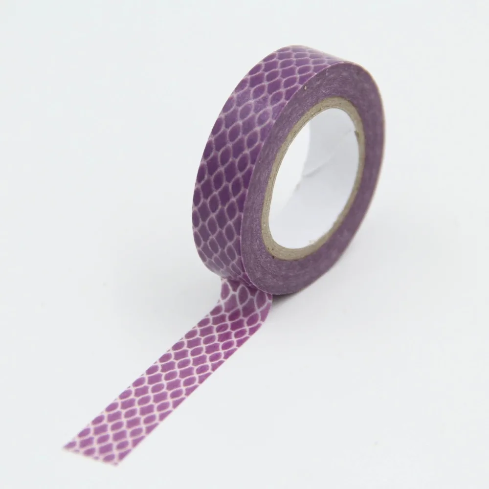 Purple Ripple Slim Washi Paper Masking Tapes DIY Floral Decorative Stickers Gift Wrapping