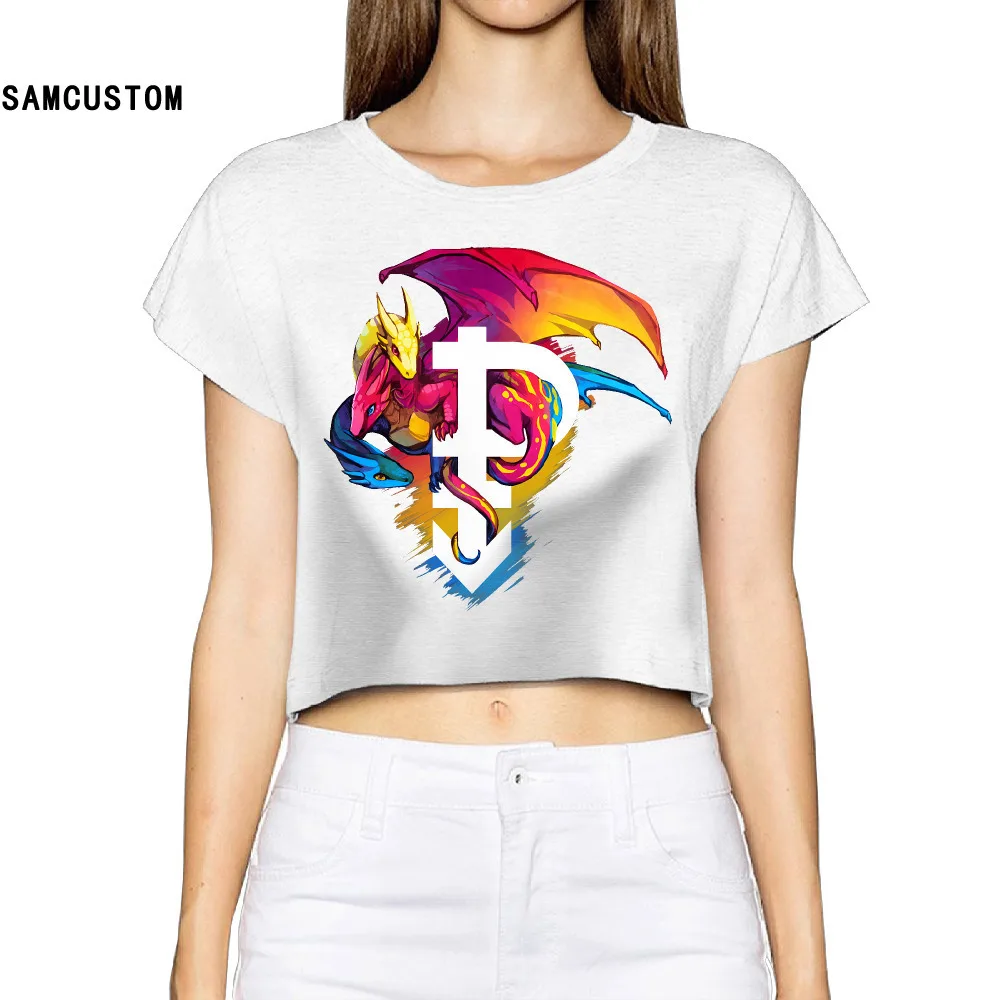 SAMCUSTOM футболки с единорогом 2017 Pansexual Pride Printed1 3d модная уличная футболка драконом