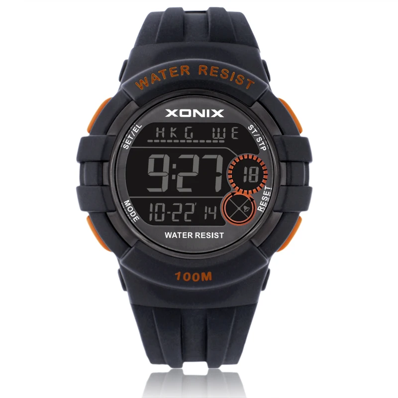 Спортивные часы водонепроницаемые 100 м многофункциональные мировое время