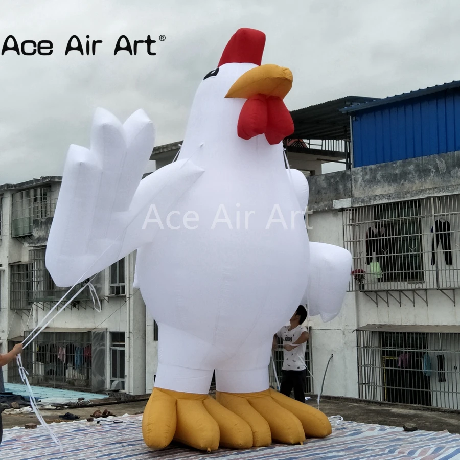 

Free shipping 5 m H inflatable cock,rooster model for France advertising and events in store
