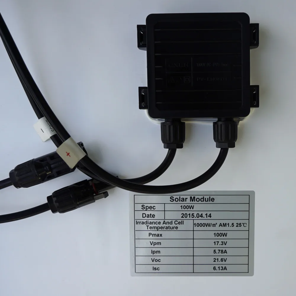 2015 USA Stock 100 W Monocrystalline Solar Panel  for 12V Battery RV Boat , Car, Home Solar Power &Free Shipping