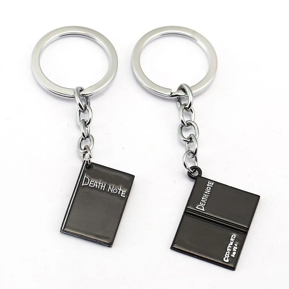 

Anime Death Note Ryuk Ryuuku Keychain Book Shape Metal Pendant Keyring Gift Ring Holder for Car Souvenirs Accessories Figure Toy