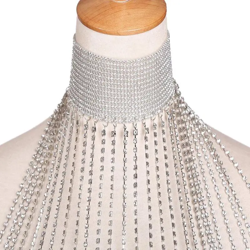 

Sexy Alloy Rhinestone Chain Women Dress Summer Night club party Body Chain