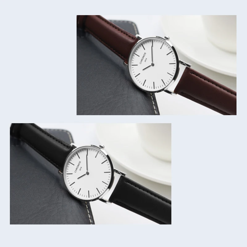 CHRONOS 2016 Mens Watches Top Brand Luxury Casual Quartz Rose Gold Silver Clock Relogio Masculino Horloges Vrouwen Ladies Watch enlarge