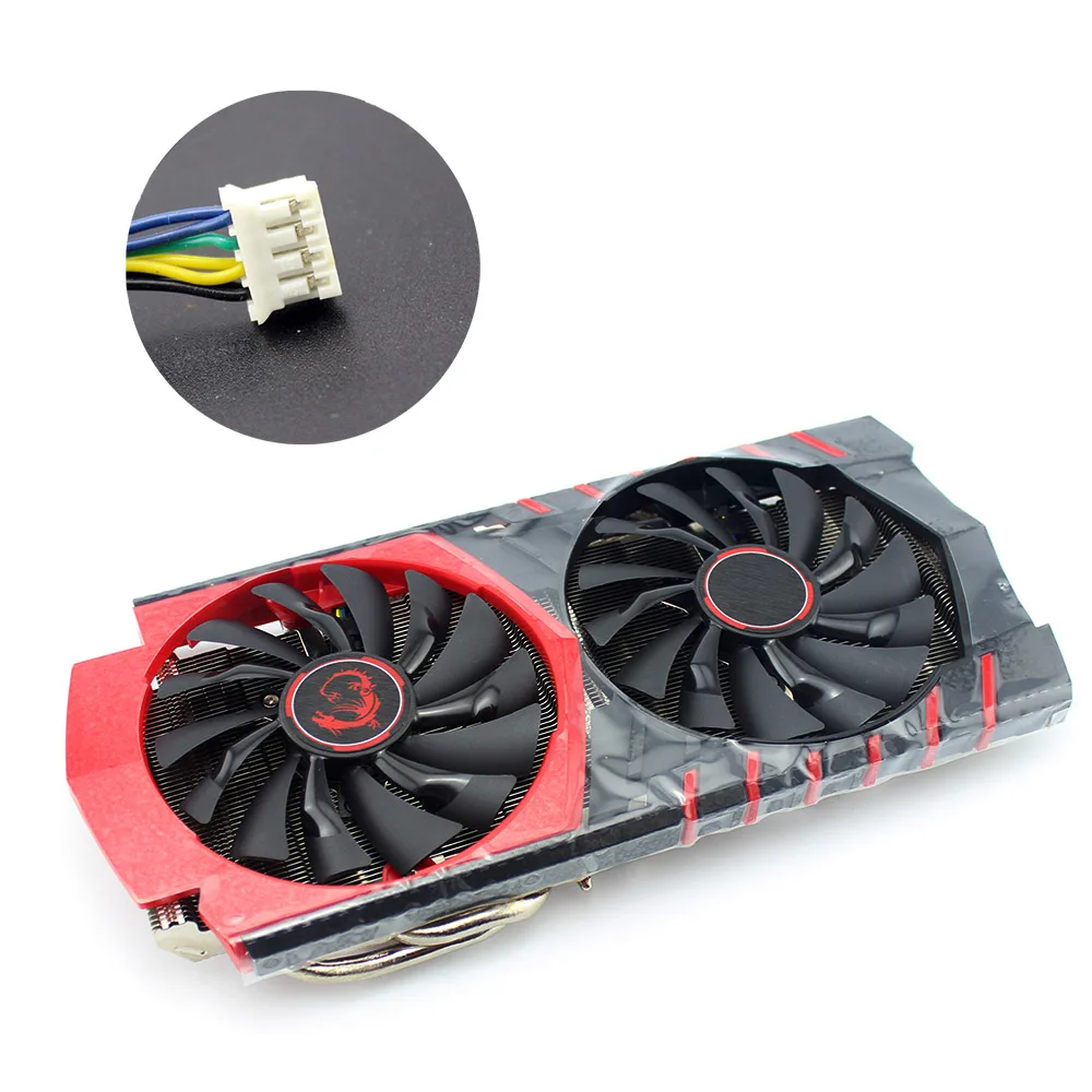 58 мм PLD10010S12HH для MSI GTX960 вентилятор GTX 960 вентилятор игровой вентилятор радиатора вентилятор видеокарты - Цвет лезвия: 4PIN