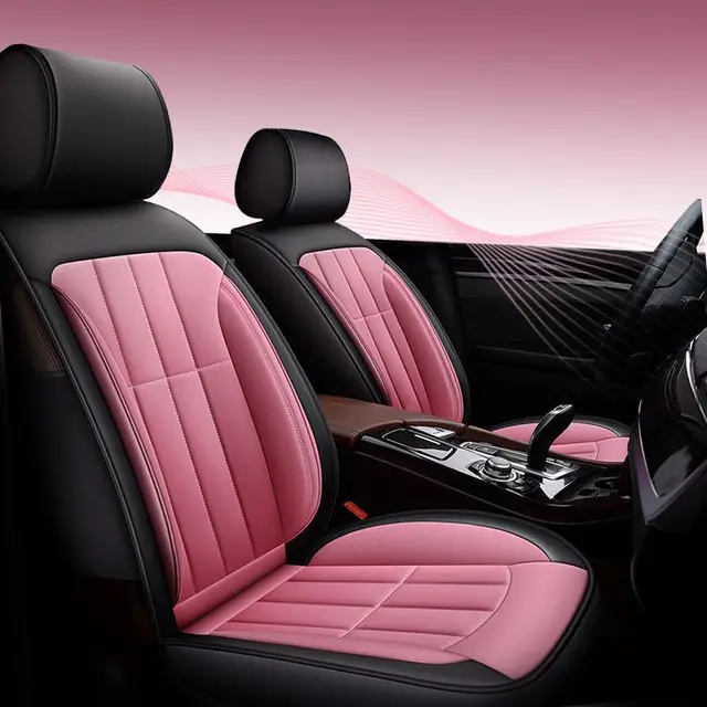 four seasons ice silk universal pink car seat cover setin Automobiles