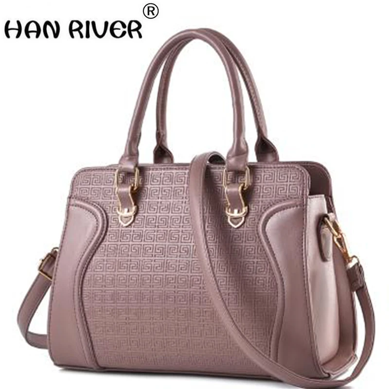 

Women's handbag 2018 women's the trend of fashion shoulder bag messenger bag handbag women's mother bag solid color