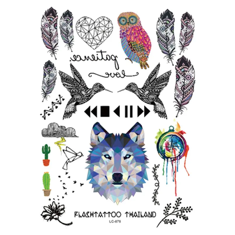 

2019 Hot Waterproof Temporary Tattoo Sticker Tatoo Stickers Tattoos Waterproof Stickers Tattoos H1