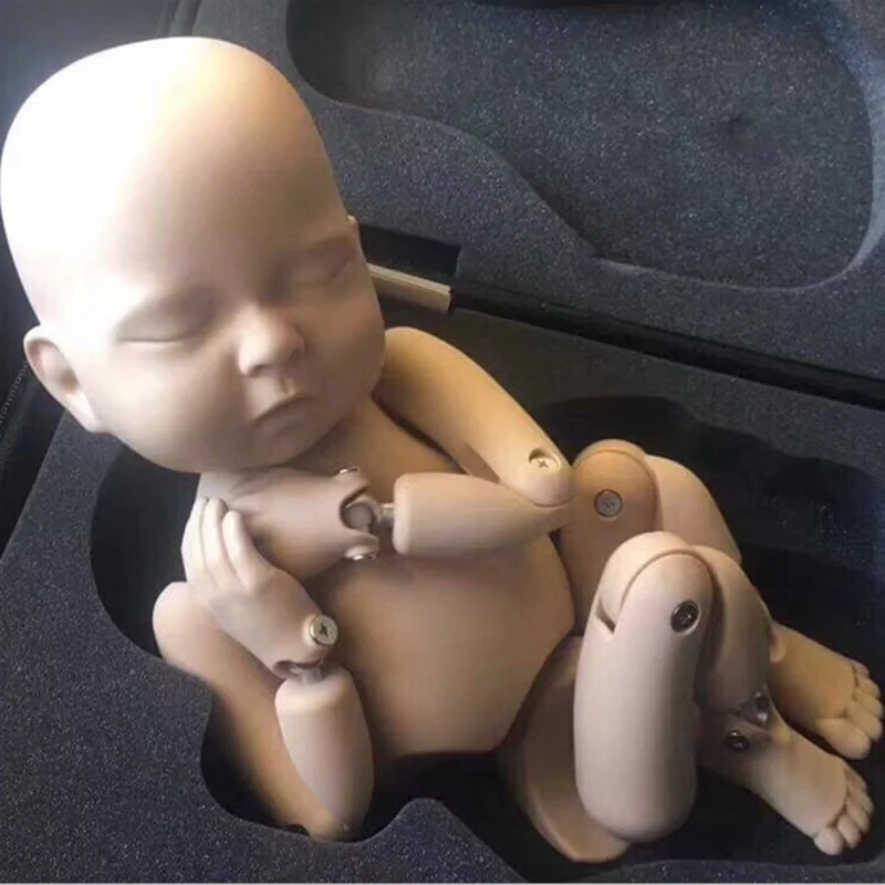 

Box Package Posing Training Model Newborn Photography Props Simulation Metal Joint Doll Flokati Infant Studio Posing Accessories
