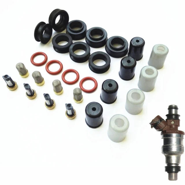 free shipping 4sets fuel injector repair kit for toyota pickupfree shipping 4sets fuel injector repair kit for toyota pickup 4runner 2 4l fuel injector service kit grommets o\u0027rings filters