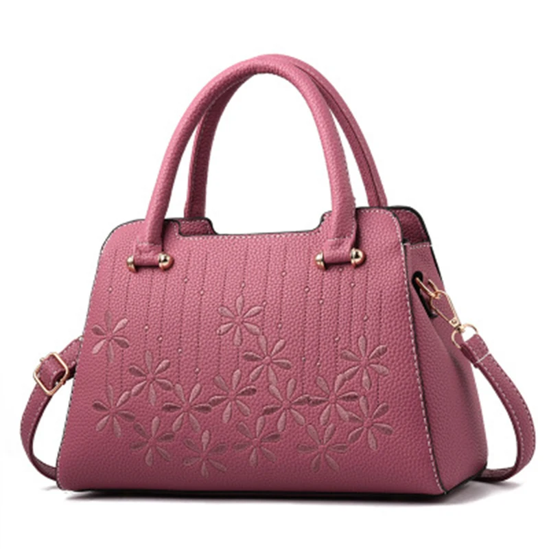 

Embroidery Women Flowers Handbag Ladies Casual Single Shoulder Bag High Quality Messenger Bags Female Bolsa