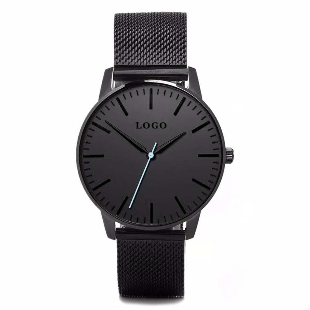 

Small MOQ Custom Logo Fashion Watches Simple Design OEM Thin Minimalist Quartz Wrist Watch for Men and Women Clcok