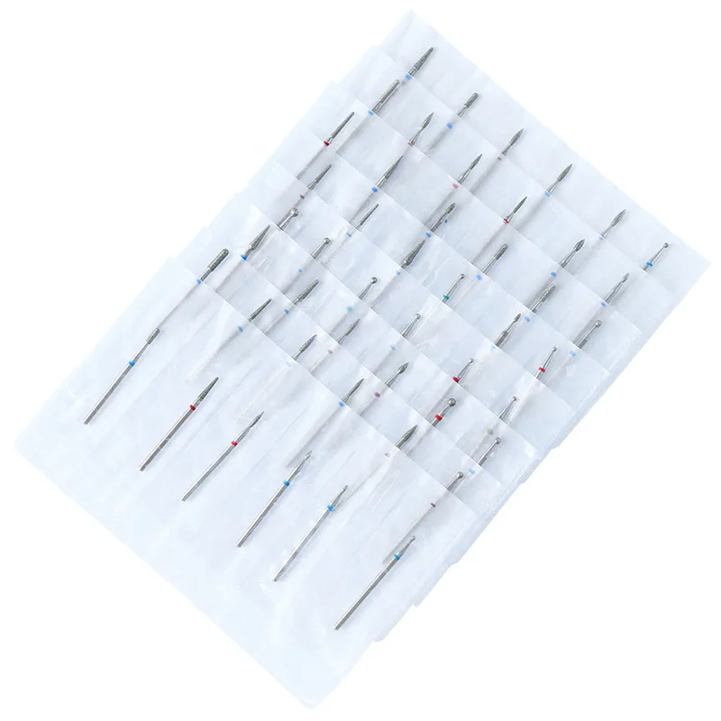 6pcs/set Diamond Nail Drill Milling Cutter Bits Rotary Burr Electric For Manicure Machine Cuticle Nail Art Remover Tools