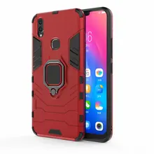 

For vivo V9 6G Anti-knock Armor Case for vivo V9 6G for vivo V9 Youth for vivo Y85 32GB 64GB Finger Ring Case Holder Cover Case>